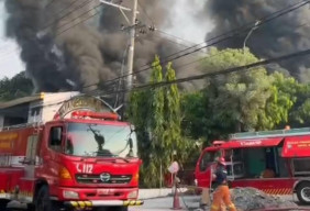 Gudang Penyimpanan Kemiri Terbakar, Lokasi Berdekatan dengan SPBU