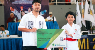 BPJS Ketenagakerjaan Lindungi Peserta Kejuaraan Karate Pelajar se-Jawa Timur