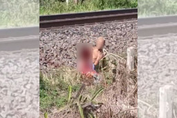 Ketahuan Bobol Rumah, Maling Lari hingga Kakinya Terlindas Kereta