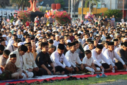 Polresta Cilacap Terjunkan Ratusan Personel Jaga Salat Idul Adha 1446 H di Seluruh Wilayah