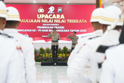 Pemuliaan Nilai-nilai Tribatra Digelar Polda Jateng, Upacara Pencucian Pataka 'Maneka Tunggal Dharma'