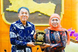 Gubernur Khofifah dan Konjen Jepang Sepakat Perkuat Peningkatan SDM dan Skill Penanggulangan Bencana