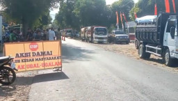 Ugal-Ugalan, Ratusan Truk ODOL Diblokir Warga Ponorogo, Dishub Dituding Tutup Mata