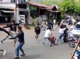 Siswa SMK vs SMA Bentrok di Kotamobagu, Dibubarkan Polisi