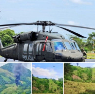 Helikopter Polisi Ditembak Drone Kelompok Bersenjata