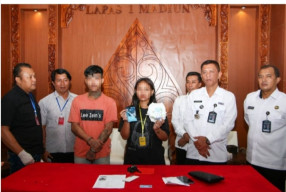 Penyelundupan Sabu Dalam Popok Bayi Digagalkan, Lapas Madiun Serahkan Pelaku ke Polisi