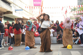Serunya Lomba Agustusan di CFD Kota Kediri, Mbak Wali: Guyub Bareng Masyarakat