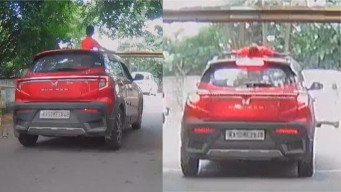 Bocah Terbentur Kepalanya di Pembatas Jalan saat Berdiri di Atap Mobil