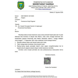 Pemkot Madiun Imbau ASN Kenakan Pakaian Kasual dan Tidak Gunakan Kendaraan Dinas