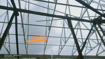 Pekerjaan Atap Baja Ringan di SDN Bendungan 1 Cilegon Dipertanyakan