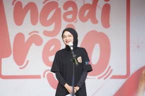 Berangkatkan Jalan Santai Aksi Ngadirejo, Mbak Wali: Persatuan Kesatuan Terjaga