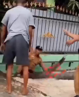 Didorong Warga sampai Kecemplung Parit, Pak Lurah Masuk Rumah Sakit