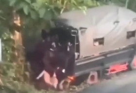 Truk Bawa Rombongan Anak SMP Gagal Nanjak-Terbalik di  Gowa, 2 Luka