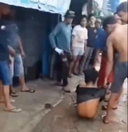 Pria Diduga Maling Ditangkap Warga Peramuan