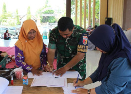 Satgas TMMD ke-126 Kodim 0816/Sidoarjo Dukung Kesehatan Warga Lewat Pendampingan Posyandu