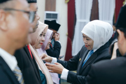 Gubernur Khofifah Tegaskan Integritas Jadi Fondasi Jatim Tangguh Terus Bertumbuh