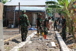 Satgas TMMD 126 Kodim 0816/Sidoarjo Fokus Tuntaskan Pembangunan di Desa Kedondong