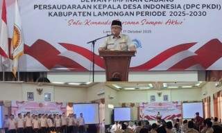 Pengukuhan Pengurus PKDI Lamongan, Meminta Kepala Desa Lebih Solid