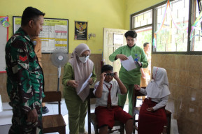 TMMD Kodim 0816/Sidoarjo Peduli Anak Sekolah