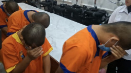 Modus Penarikan ATM, Empat Pria Asal Lampung Berhasil Diringkus Kepolisian Lamongan