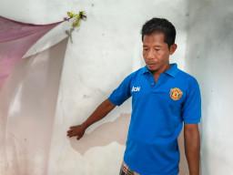 Rumah Warga Amblas Dampak Peledakan Lahan Bungah Industrial Park di Gresik