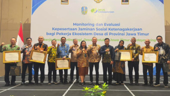 BPJS Ketenagakerjaan dan Dinas PMD Jatim Monev Kepesertaan Ekosistem Desa