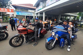 Tak Biasa, Peserta Khitanan Massal di RS Puri Cinere Depok Diarak Pakai Moge