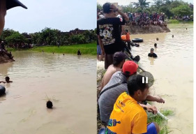 Bocah di Desa Pangumbulanadi Lamongan Tenggelam di Bekas Galian Tanah Ganjaran