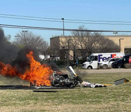 Dua Helikopter Tabrakan di Udara, 1 Tewas