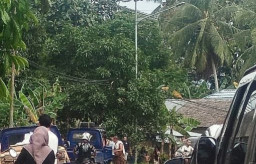 Motor Boncengan Tiga Tabrak  Pikap di Tikungan Pamangkih 