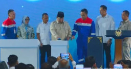 Prabowo Resmikan Kilang Minyak Balikpapan