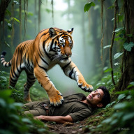 Pemancing Diterkam lalu Dimakan Macan