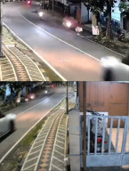 Terekam CCTV, Tabrak Lari di Bandulan Malang Pelaku Kabur Usai Hantam Korban