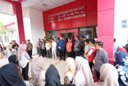 Pemkab Banyuasin Gelar Sidak Disiplin ASN Hari Pertama Kerja