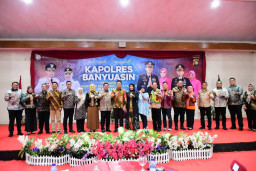Pisah Sambut Kapolres Banyuasin Bupati: Pemkab Banyuasin Siap Bersinergi