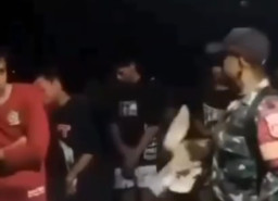 Perang Sarung Digagalkan Aparat TNI, Salah Satu Pelaku Menangis