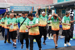 PLN UIT JBM Gelar Fun Run Sebagai Puncak Peringatan Bulan K3 Nasional, Kampanyekan Gaya Hidup Sehat