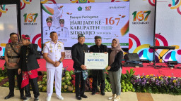 BPJS Ketenagakerjaan Sidoarjo Cairkan Santunan Ratusan Juta di Harjasda 167