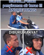 Beredar Foto Pelaku Penyiraman Air Keras ke Andrie Yunus