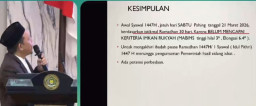 Hasil Sidang Isbat, Lebaran Tahun Ini Dipastikan Tak Berbarengan
