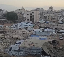 Suasana Pagi Hari Raya Idul Fitri di Gaza, Sholat Id di Tengah Reruntuhan Gedung