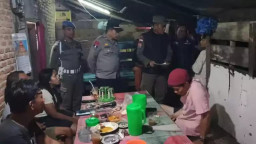 Tim Gabungan  Polres Pelalawan dan Satpol PP Kabupaten Pelalawan Gelar Patroli Rutin selama Bulan Ramadhan