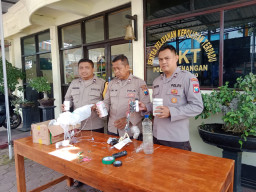 Lagi, Polsek Jenangan Ponorogo Amankan Sejumlah Balon Udara Berpetasan 