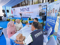 Partisipasi di Mini Job Fair Bojonegoro 2026, BPJS Ketenagakerjaan Edukasi Pendaftaran Perisai
