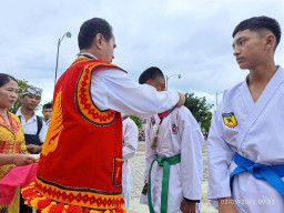 Karateka Shiroite Tampil Memukau di Hardiknas ke-67 di Nias Selatan