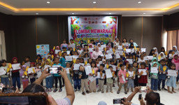 Semarak Hari Pendidikan Nasional, Komunitas Bisa Belajar Madiun Gelar Lomba Mewarnai