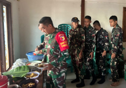 Pagi Penuh Hangat di Kesongo: Satgas TMMD 129 Bojonegoro dan Warga Santap Sarapan, Kemanunggalan Menguat