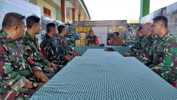 Tinjau Posko TMMD 129 Bojonegoro di Kesongo, Dansatgas Bakar Semangat Personel 