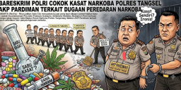 Bareskrim Polri Cokok Kasat Narkoba Polres Tangsel AKP Pardiman Terkait Dugaan Peredaran Narkoba 