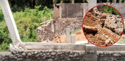 Pembangunan Belum Selasai, Pondasi Kopdes Roboh